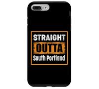 Carcasa para iPhone 7 Plus/8 Plus Directamente Fuera del Sur de Portland Maine USA Retro Vintage Humor