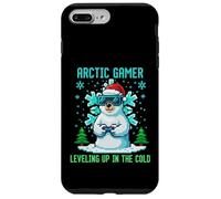Carcasa para iPhone 7 Plus/8 Plus Diseño Arctic Gamer Pixel Art Retro 8-bit Winter Geek