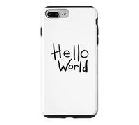 Carcasa para iPhone 7 Plus/8 Plus Diseño artístico con Pincel en Negrita de Hello World con el Primer código