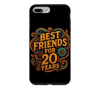 Carcasa para iPhone 7 Plus/8 Plus Diseño con Texto en alemán Beste Freunde Seit 20 Jahren Freundschaft