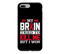 Carcasa para iPhone 7 Plus/8 Plus Diseño de Cinta MY Brain Tried TO Kill ME Pero I Won
