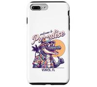 Carcasa para iPhone 7 Plus/8 Plus Diseño de Estilo Retro Venice Florida Paradise Cocodril