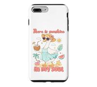 Carcasa para iPhone 7 Plus/8 Plus Diseño de Pato con Texto en inglés There is Sunshine in My Soul