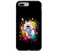 Carcasa para iPhone 7 Plus/8 Plus Diseño de Salto para los Amantes de los Gatos persas, Divertido Gato Persa