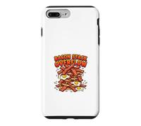 Carcasa para iPhone 7 Plus/8 Plus Diseño Divertido de Bacon Stack Overflow para desayunar
