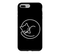 Carcasa para iPhone 7 Plus/8 Plus Diseño Moderno de Gato durmiendo en un círculo