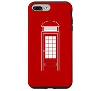 Carcasa para iPhone 7 Plus/8 Plus Disfraz de Cabina de teléfono para Halloween, Reino Unido, Londres, Rojo británico