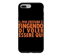 Carcasa para iPhone 7 Plus/8 Plus Disfraz de Halloween: Fingendo di Voler Essere Qui - Italiano
