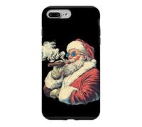 Carcasa para iPhone 7 Plus/8 Plus Disfraz de Papá Noel Rico con cigarro para los Amantes de los Puros