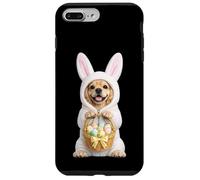 Carcasa para iPhone 7 Plus/8 Plus Disfraz de Perro Cocker Spaniel con Conejito de Pascua
