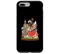 Carcasa para iPhone 7 Plus/8 Plus Disfraz de Perro Corgi británico en Guardia del Rey Londres Inglaterra