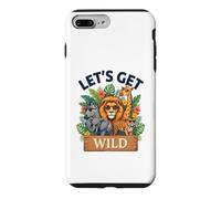 Carcasa para iPhone 7 Plus/8 Plus Diversión gráfica de Let's Get Wild Safari Animal Jungle