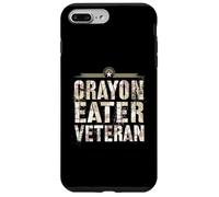 Carcasa para iPhone 7 Plus/8 Plus Divertida Broma de Crayon Eater Veteran Corps Team Military Our Troop