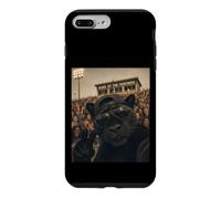 Carcasa para iPhone 7 Plus/8 Plus Divertida Mascota de Panther Student para Selfies Vintage para el Día del Juego