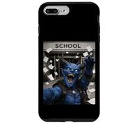 Carcasa para iPhone 7 Plus/8 Plus Divertida Selfie del último día de Clases de Blue Devil Durante Las Vacaciones de Verano