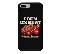Carcasa para iPhone 7 Plus/8 Plus Divertidísimo Filete cetogénico carnívoro de I Run on Meat Carbs Conspiracy
