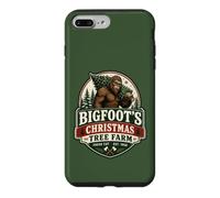 Carcasa para iPhone 7 Plus/8 Plus Divertido árbol de Navidad de Bigfoot, Humor Retro Envejecido