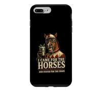 Carcasa para iPhone 7 Plus/8 Plus Divertido Arte de «I Came for The Horses Stayed for Chaos Race Day»