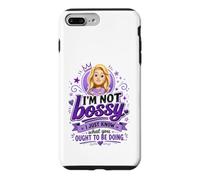 Carcasa para iPhone 7 Plus/8 Plus Divertido Bossy Rubia De Dibujos Animados Mujer Púrpura Reina