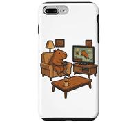 Carcasa para iPhone 7 Plus/8 Plus Divertido Capybara Gamer Meme Cozy Animal Gaming Broma Juego Retro