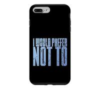 Carcasa para iPhone 7 Plus/8 Plus Divertido Dicho sarcástico introvertido Que preferiría no Hacerlo