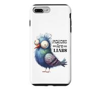 Carcasa para iPhone 7 Plus/8 Plus Divertido diseño cómico de pájaros con Forma de Palomitas mentirosas