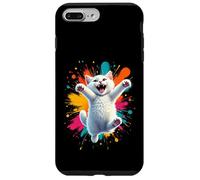 Carcasa para iPhone 7 Plus/8 Plus Divertido diseño de Salto de Gato Persa para los Amantes de los Gatos persas