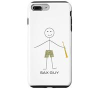 Carcasa para iPhone 7 Plus/8 Plus Divertido diseño de saxofón Soprano para Hombre, músico