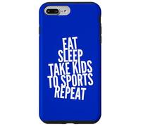 Carcasa para iPhone 7 Plus/8 Plus Divertido Eat Sleep Kids Sports Repeat Mom Dad Sport Fan