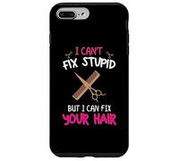 Carcasa para iPhone 7 Plus/8 Plus Divertido Estilista - No Puedo Arreglar estúpido Pero Puedo Arreglar tu Cabello