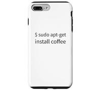 Carcasa para iPhone 7 Plus/8 Plus Divertido Linux Sudo Apt-Get Install Coffee Admin IT Support