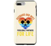Carcasa para iPhone 7 Plus/8 Plus Divertido Marido Esposa Paddle Pickleball Jugador,Socio de por Vida