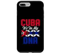 Carcasa para iPhone 7 Plus/8 Plus Divertido Orgullo de la Bandera de Cuba ADN Amor Cubano Americano Broma Orgullosa