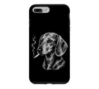 Carcasa para iPhone 7 Plus/8 Plus Divertido Perro Salchicha fumando Salchichas