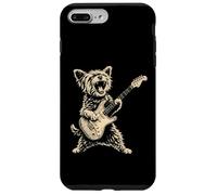 Carcasa para iPhone 7 Plus/8 Plus Divertido Perro Yorkie Tocando Guitarra Rock Lindo Yorkshire Terrier