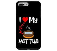 Carcasa para iPhone 7 Plus/8 Plus Divertido Propietario de Jacuzzi I Love jacuzzis Cita Jacuzzi al Aire Libre J