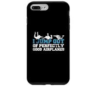 Carcasa para iPhone 7 Plus/8 Plus Divertido Regalo de Paracaidista con Texto en inglés I Jump out of Perfectly Good Airplanes