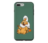 Carcasa para iPhone 7 Plus/8 Plus Divertido Sarcástico Ganso Tonto Abrazando Golden Retriever Humor