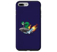 Carcasa para iPhone 7 Plus/8 Plus Divertido UFO UAP Alien Hotrod Platillo Volador Diseño de Dibujos Animados