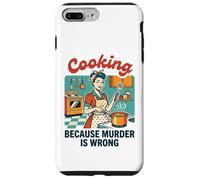 Carcasa para iPhone 7 Plus/8 Plus Divertido Vintage Mujer Cocinar Porque el Asesinato es incorrecto