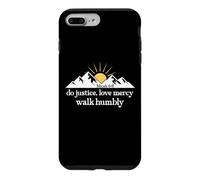 Carcasa para iPhone 7 Plus/8 Plus Do Justice Love Mercy Walk Humbly Bible Verse Micah 6:8 God