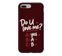 Carcasa para iPhone 7 Plus/8 Plus Do U Love Me Yes No Maybe Humor de Pareja Cita romántica