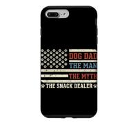 Carcasa para iPhone 7 Plus/8 Plus Dog Dad The Man The Myth The Snack Dealer Bandera Estadounidense