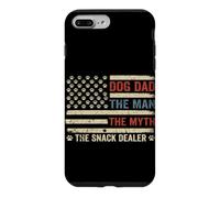 Carcasa para iPhone 7 Plus/8 Plus Dog Dad The Man The Myth The Snack Dealer Bandera Estadounidense