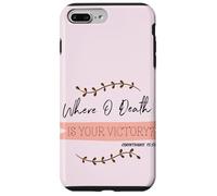 Carcasa para iPhone 7 Plus/8 Plus ¿Dónde está la Muerte tu Victoria? Corintios 15:55 Pascua