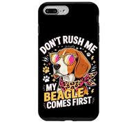 Carcasa para iPhone 7 Plus/8 Plus Don't Rush Me My Beagle Comes First Dog Lover