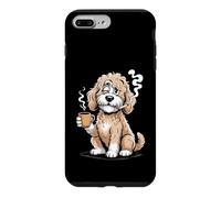 Carcasa para iPhone 7 Plus/8 Plus Doodle Coffee Club Goldendoodle Pet Lover Café y garabatos