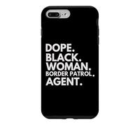 Carcasa para iPhone 7 Plus/8 Plus Dope Black Woman Border Patrol Agente Orgullo afroamericano
