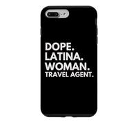 Carcasa para iPhone 7 Plus/8 Plus Dope Mujer Latina Agente de Viajes Herencia Latina Orgullo Hispano