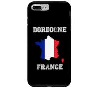 Carcasa para iPhone 7 Plus/8 Plus Dordogne Francia Vintage Francia Bandera Mapa Diseño